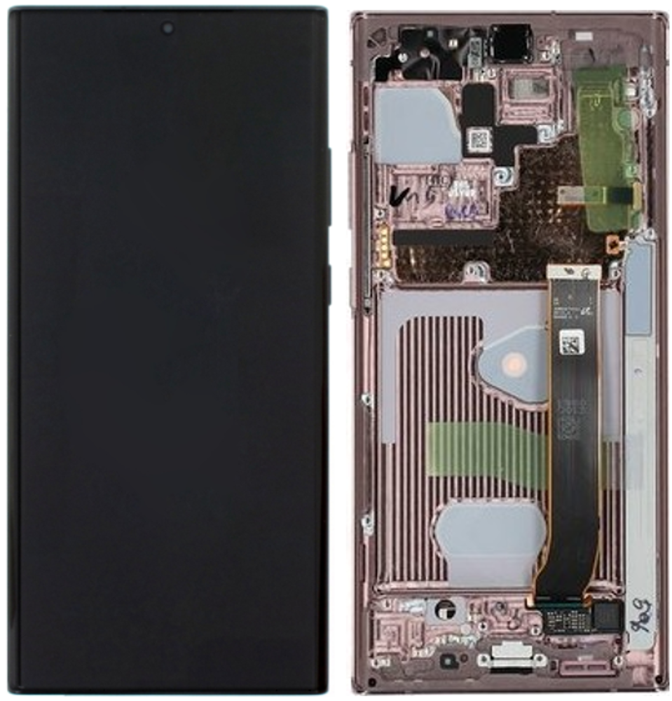 Módulo Pantalla Display (Original) - Bronze, Samsung Galaxy Note 20 Ultra (5G); SM-N98 Original Service Pack GH82-23596D