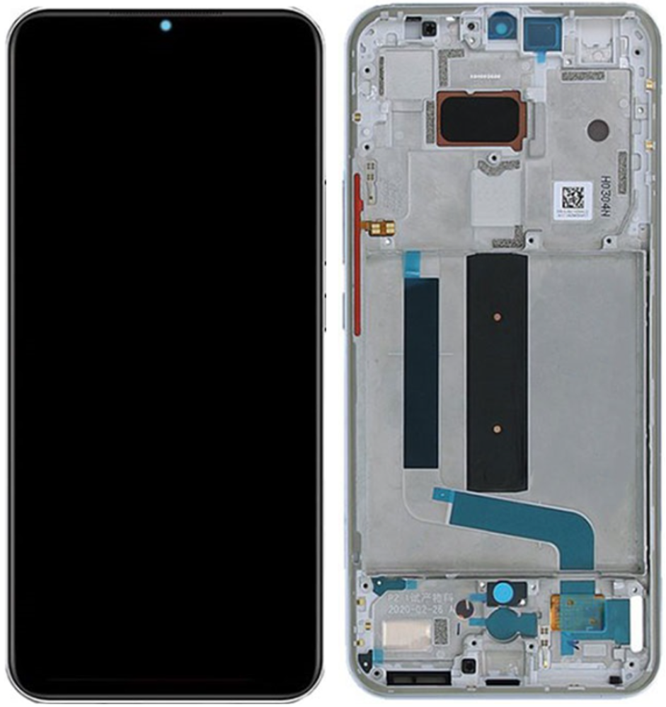 Display (Original) - White, Xiaomi Mi 10 Lite (5G)