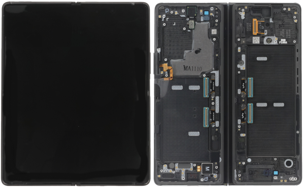 Módulo Pantalla Display inner (Original) - Black (Blue Hinge), Samsung Galaxy Z Fold2 (5G); SM-F916 Original Service Pack GH82-24296D