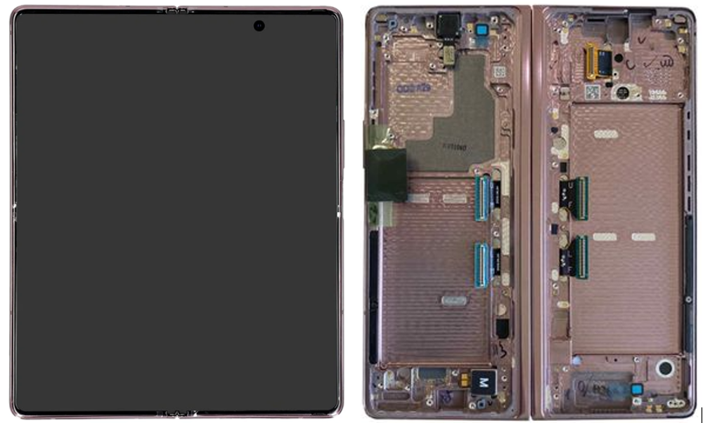 Módulo Pantalla Display inner (Original) - Bronze (Red Hinge), Samsung Galaxy Z Fold2 (5G); SM-F916 Original Service Pack GH82-24297C