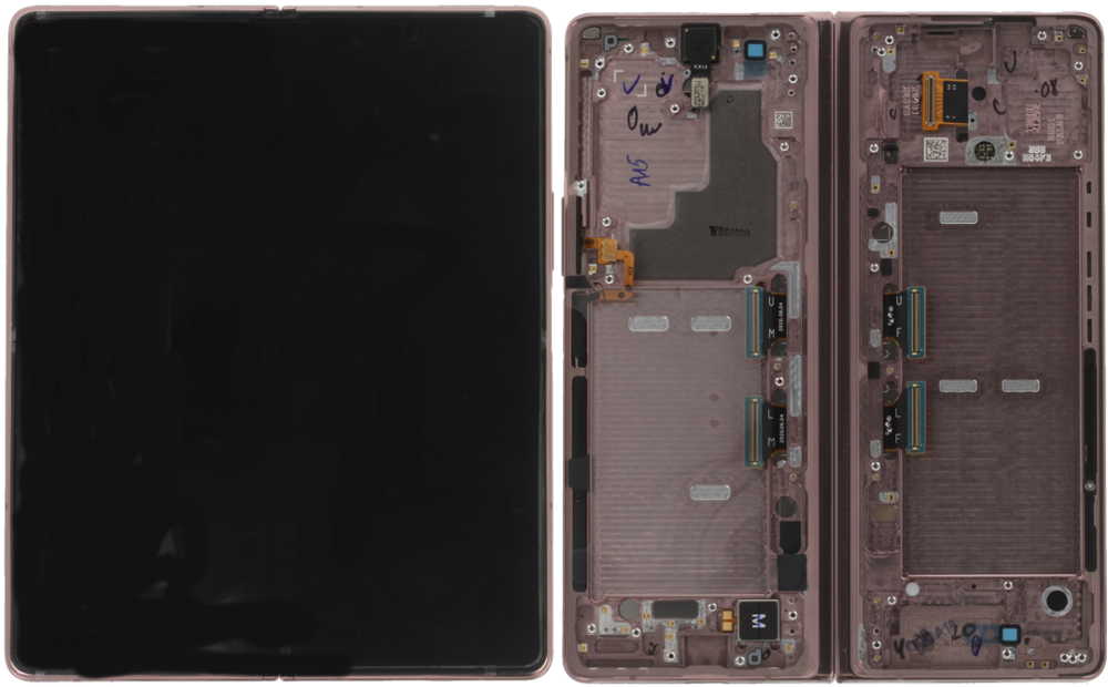 Módulo Pantalla Display inner (Original) - Bronze (Silver Hinge), Samsung Galaxy Z Fold2 (5G); SM-F916 Original Service Pack GH82-24297A