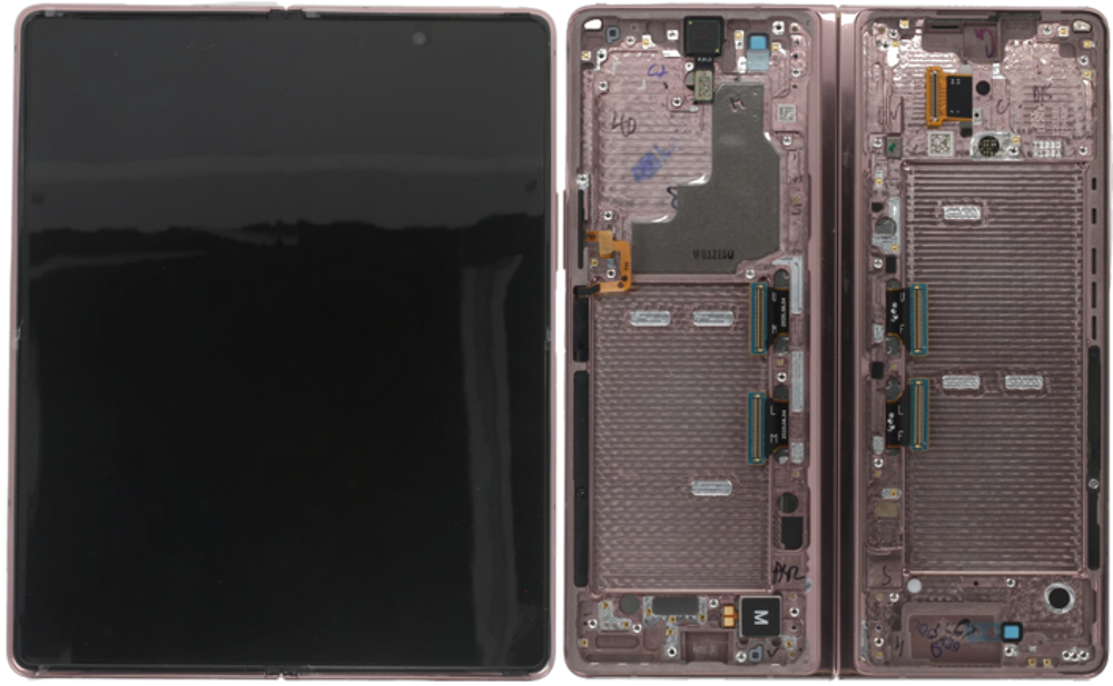 Módulo Pantalla Display inner (Original) - Bronze (Gold Hinge), Samsung Galaxy Z Fold2 (5G); SM-F916 Original Service Pack GH82-24297B