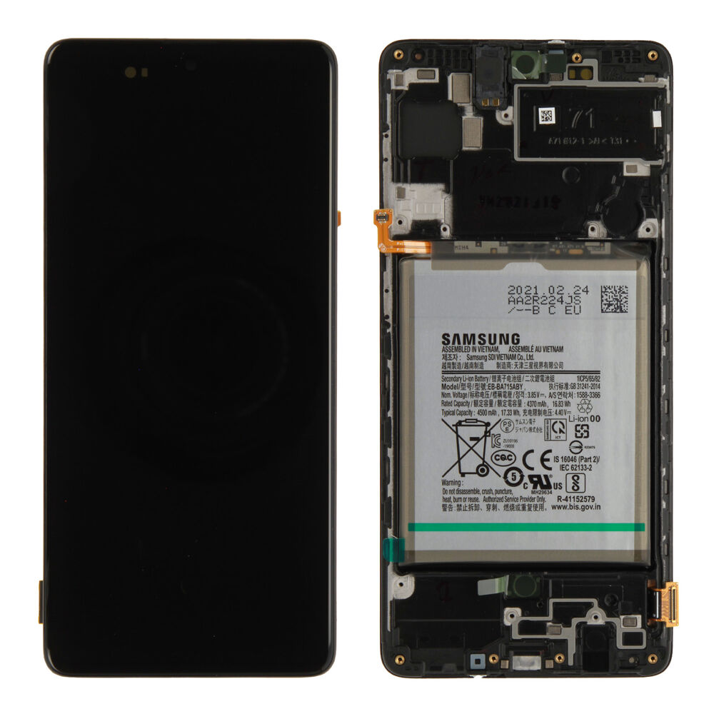 Módulo Pantalla Display (Original) - Black, Samsung Galaxy A71; SM-A715 Original Service Pack GH82-22791A