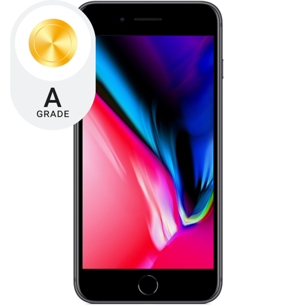 iPhone 8 Plus - 64GB - Space grey - (PO Nearly new, A)