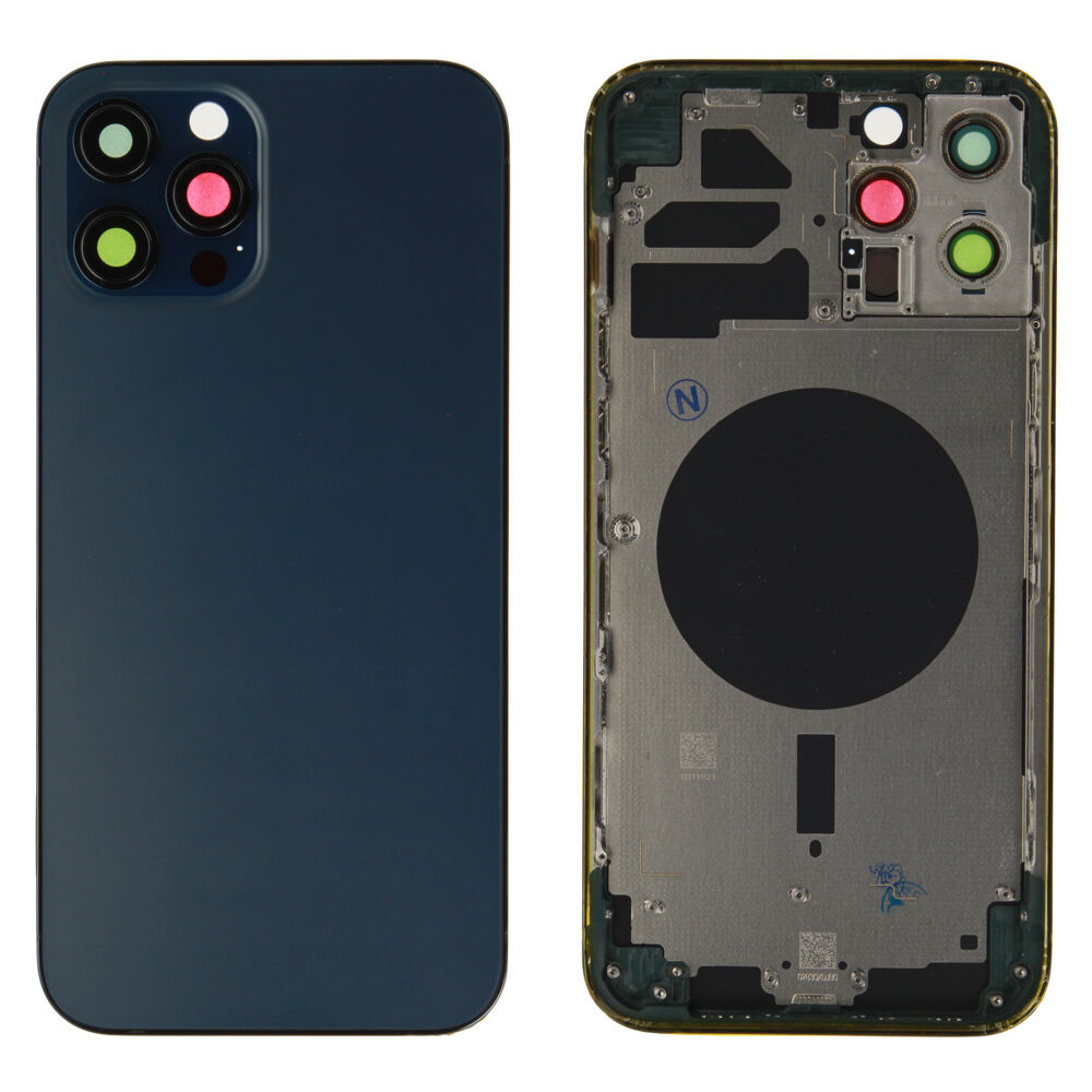 Rear Cover (excl. Logo) - Blue, For iPhone 12 Pro