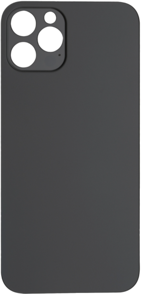 Rear Cover (excl. Logo) - Black, For iPhone 12 Pro Max