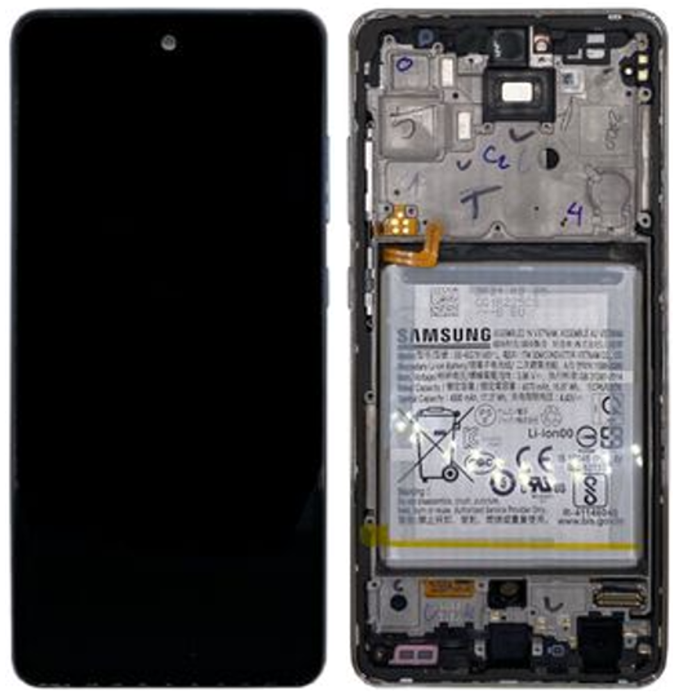 Módulo Pantalla Display incl. battery (Original) - Awesome White, Samsung Galaxy A52 (4G/5G); SM-A52 Original Service Pack GH82-25229D